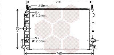 VAN WEZEL Radiaator,mootorijahutus 37002388